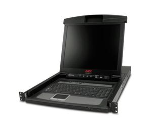 APC Console LCD pour rack 17 avec commutateur KVM analogique intégré 8 ports - Professionnels