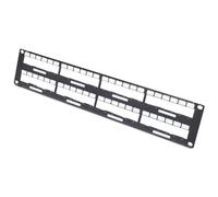 APC Data Distribution 2U Panel - Boîtier de panneau de câblage - 2U - pour P/N: AR106SH6, AR106VI, AR109SH4, AR109SH6, AR112SH4, AR112SH6, SCL400RMJ1U, SCL500RMI1UNC