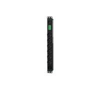 APC Easy Rack PDU Basic - Unité de distribution secteur (rack-montable) - horizontal - CA 200-240 V - 2.3 kW - monophasé - entrée : IEC 60320 C14 -