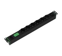 APC Easy Rack PDU Basic - Unité de distribution secteur (rack-montable) - horizontal - CA 200-240 V - 2.3 kW - monophasé - entrée : IEC 60320 C14 - connecteurs de sortie : 7 (6 x types F, power IEC 60