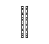 APC ER7RCC42 : Kit de 2 rails d'étagère rack 0U, hauteur 1868mm, largeur 129mm, profondeur max 1cm, montage rectangulaire, noir. Avec kit de montage.