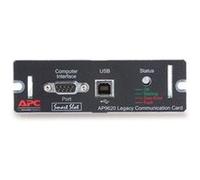 APC Legacy Communications SmartSlot Card - Carte de supervision distante - SmartSlot - USB, série - noir - pour Smart-UPS 1000, 750; Smart-UPS RT 3000, 5000; Smart-UPS SRT 1500; Smart-UPS X 1000, 1500