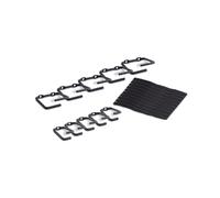 APC NetShelter AR8113A : Kit de Gestion de Câbles 0U (5 Grands + 5 Petits Anneaux) - Dimensions Emballage : 241x165x51mm - Poids : 910g - Conforme REACh/RoHS