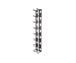 APC NetShelter AR8442 : Organisateur de câbles vertical pour rack 0U, 8 anneaux, noir, dimensions 55x85x766mm, conformité RoHS et REACH.