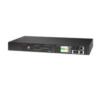 APC NetShelter - Commutateur de transfert automatique (rack-montable) - AC 207-253 V - 3700 VA - monophasé - Ethernet 10/100/1000, USB - connecteurs de sortie : 9 - 1U - 2.44 m cordon - noir