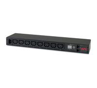 APC NetShelter Metered Rack PDU - Bandeau de prise - 1U - 12A/208V - 10A/230V, Avec mesure en ligne, 0U/1U, horizontale/verticale, Noir, 8 sortie(s) C