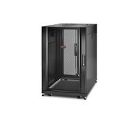 APC NetShelter SX - Rack armoire - noir - 18U - 19" - Conformité TAA - pour P/N: SMTL1500RM3UC, SMTL1500RMI3UC, SRT2200RMXLAUS, SRTL3KRM1UC,