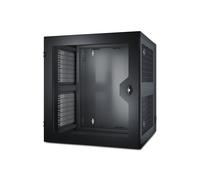 APC NetShelter WX 13U AR100HD Rack Mural 19" Acier Noir Porte Perforée Charge 90.9 kg Profondeur Montage Max 48.3cm EIA-310-D 584x631x663mm