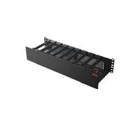 APC - Panneau d'agencement de câbles de rack avec couvercle - noir - 2U