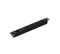 APC PDU Basic Rack EPDU1016B - 1U, 8 x C13, 16A, 230V, Coupleur C20, Monophasé, Aluminium, 2.5m câble, 3680VA, RoHS, CE, TUV