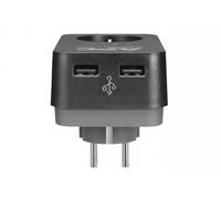 APC Essential SurgeArrest Protección contra Sobretensiones 1 Toma 2 USB 230V Negro