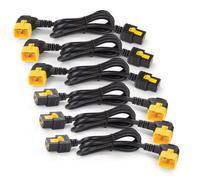 APC , Power Cord Kit (6 ea), Locking, C19 to C20 (90 Degree), 1.8m