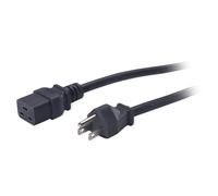 APC Pwr Cord, 15A, 100-120V, C19 to 5-15 Noir 2,5 m