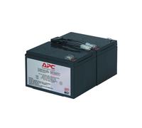 APC RBC6 Cartouche Batterie de Rechange VRLA Noire 12V 7.2Ah, 195.6x152.4x94mm, 7.68kg, Température 0-40°C, Humidité 0-95%, Code SH 85044095