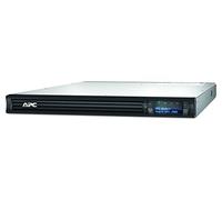 APC Smart-UPS SMT - Onduleur 1500 VA - montage en rack 1U - SMT1500RMI1U - Line-interactive, Régulateur automatique de tension (AVR), Écran LCD, 4 Prises IEC-C13, Logiciel d'arrêt