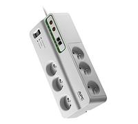 APC SurgeArrest Home/Office - Protection contre les surtensions - CA 230 V - 2300 Watt - connecteurs de sortie : 6 - 3 m cordon - Belgique, France - blanc
