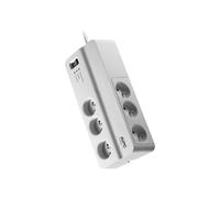 APC SurgeArrest Essentiel - Protection contre les surtensions - CA 230 V - 2300 Watt - connecteurs de sortie : 6 - 2 m cordon - Belgique, France - blanc