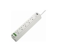 APC SurgeArrest Essentiel - Protection contre les surtensions - CA 230 V - connecteurs de sortie : 7 - Royaume-Uni - blanc