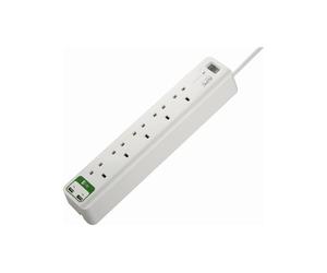 APC SurgeArrest Essentiel - Protection contre les surtensions - CA 230 V - connecteurs de sortie : 7 - Royaume-Uni - blanc