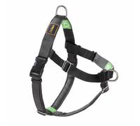 APDEXY Freedom Harnais Anti-Traction pour Chien avec Deux Anneaux en D en Acier Inoxydable, Confortable, Instructions Cousues (français Non Garanti) pour Une Utilisation Facile (Noir, Taille S)