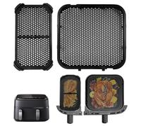 Apdvenk Lot de 2 protections anti-éclaboussures en silicone pour Philips Airfryer 3000 Dual Basket, accessoire Airfryer pour Philips Steam Airfryer 5000 Series Dual Basket, protection
