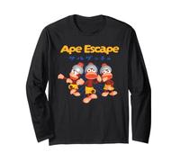 Ape Escape Retro Pipo Monkey Trio Y2K Video Game Manche Longue