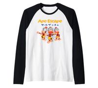 Ape Escape Retro Pipo Monkey Trio Y2K Video Game Manche Raglan