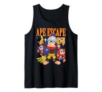 Ape Escape Vintage Distressed Character Collage Video Game Débardeur