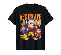 Ape Escape Vintage Distressed Character Collage Video Game T-Shirt