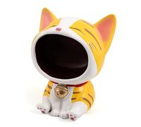 APEBAZY Bol à clés pour table d'entrée Statue de chat chanceux Plat à bonbons pour bureau Art décoratif maison (jaune)