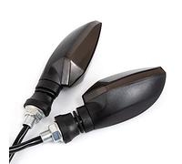 APEBAZY Clignotants universels à LED pour moto avec boulon de 16 mm, clignotant avant arrière 12 V Feux de freinage diurnes pour Cruiser Scooter Chopper - Rouge