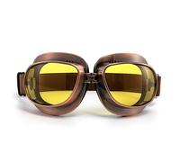 APEBAZY Lunettes de moto Sports Vintage Outdoor Eyewear Aviator Pilot Style Cruiser Scooter Goggle for Men,Women,Adults,Youths
