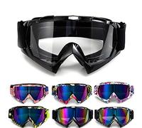 APEBAZY Lunettes de motocross, motocross, motocross, VTT, course hors route, lunettes d'équitation, coupe-vent, anti-buée, lunettes de ski UV