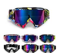 APEBAZY Lunettes de motocross, motocross, motocross, VTT, course hors route, lunettes d'équitation, coupe-vent, anti-buée, lunettes de ski UV