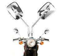 APEBAZY Miroir Rectangulaire pour Vélo Alliage d'Aluminium Réflecteur Cyclisme Grand Angle Tricycle Quad Moto Scooter Rétroviseur Gauche Droite