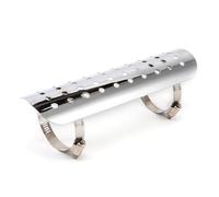 APEBAZY Protection Pot D Echappement Moto Pare-chaleur universel pour moto Paracalore Marmitta (chrome)