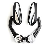 APEBAZY Rétroviseur d'extrémité de barre Rétroviseur de moto grand angle Pas d'angle mort Très grand champ de vision Anti-stuffy Rétroviseur de conduite sûre