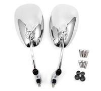 APEBAZY Rétroviseur moto en alliage d'aluminium pour cyclisme Réflecteur large pour moto scooter Rétroviseur gauche-droite