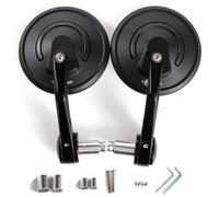 APEBAZY Universels Retroviseur Moto Embout de Guidon 360° en Aluminium E24 Rétroviseurs Embout de Guidon Compatibles avec ATV Quad Scooter