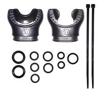 Apeks - Kit de voyage Embouchure - Silicone Noir - 14 pièces - Kit d'accessoires de plongée sous-marine