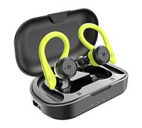 APEKX Casque Bluetooth Véritables écouteurs sans Fil avec étui de Chargement IPX7 stéréo étanches avec Micro intégré Intra-Auriculaires Deep Bass pour Le Sport en Cours d'exécution Vert