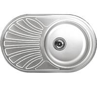 APELL Circum CI78ILPC Lavabo 78 X 48 CM Égouttoir SX Prelucido Encastré Bord