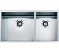 APELL FERRARA ZÉRO FEQ4530USC ÉVIER 2 BASSINS 860 X 513 MM SATINÉ SOUS PLAN