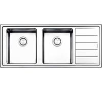 APELL LINEAR PLUS LNP1162IRBC Évier 2 Cuves Égouttoir Droite Semi Poli