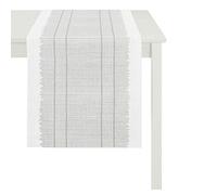 APELT 3007 48 x 140 Chemin de 88, Polyester, argenté/crème, Décoration, 48 x 140 x 0,2 cm