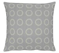 Apeltstoffe Housse de Coussin, Polyester, Gris/argenté, 46 x 46 cm