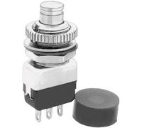 Apem Bouton poussoir 104350003 – 220 V AC, 2 A, 1 x On/(Off), à rappel – 1 pc