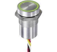 APEM CPB1110000KGSS CPB1110000KGSS Poussoir sensitif 24 V 0.2 A à rappel vert, rouge IP68, IP69K 1 pc(s)