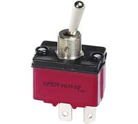 APEM Interrupteur à Levier 2 x (on)/Off/(on) 3647NF/2 250 V/AC 6 A momentané/0/momentané 1 pc(s)