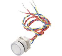 APEM PBARAAFB000K0B PBARAAFB000K0B Interrupteur piézo 24 V DC/AC 0.2 A 1 x Off/(On) à rappel bleu IP69K 1 pc(s)